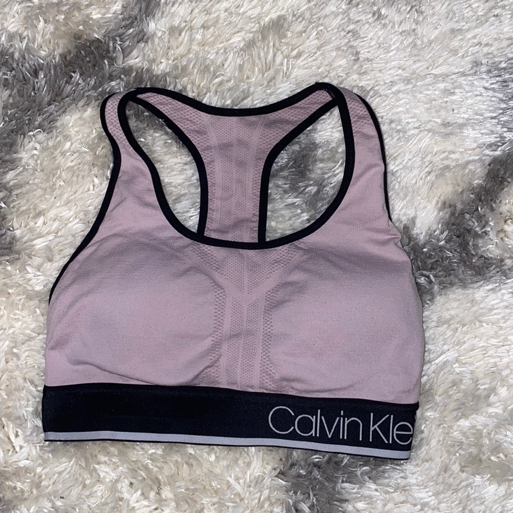 Calvin Klein pink sports bra